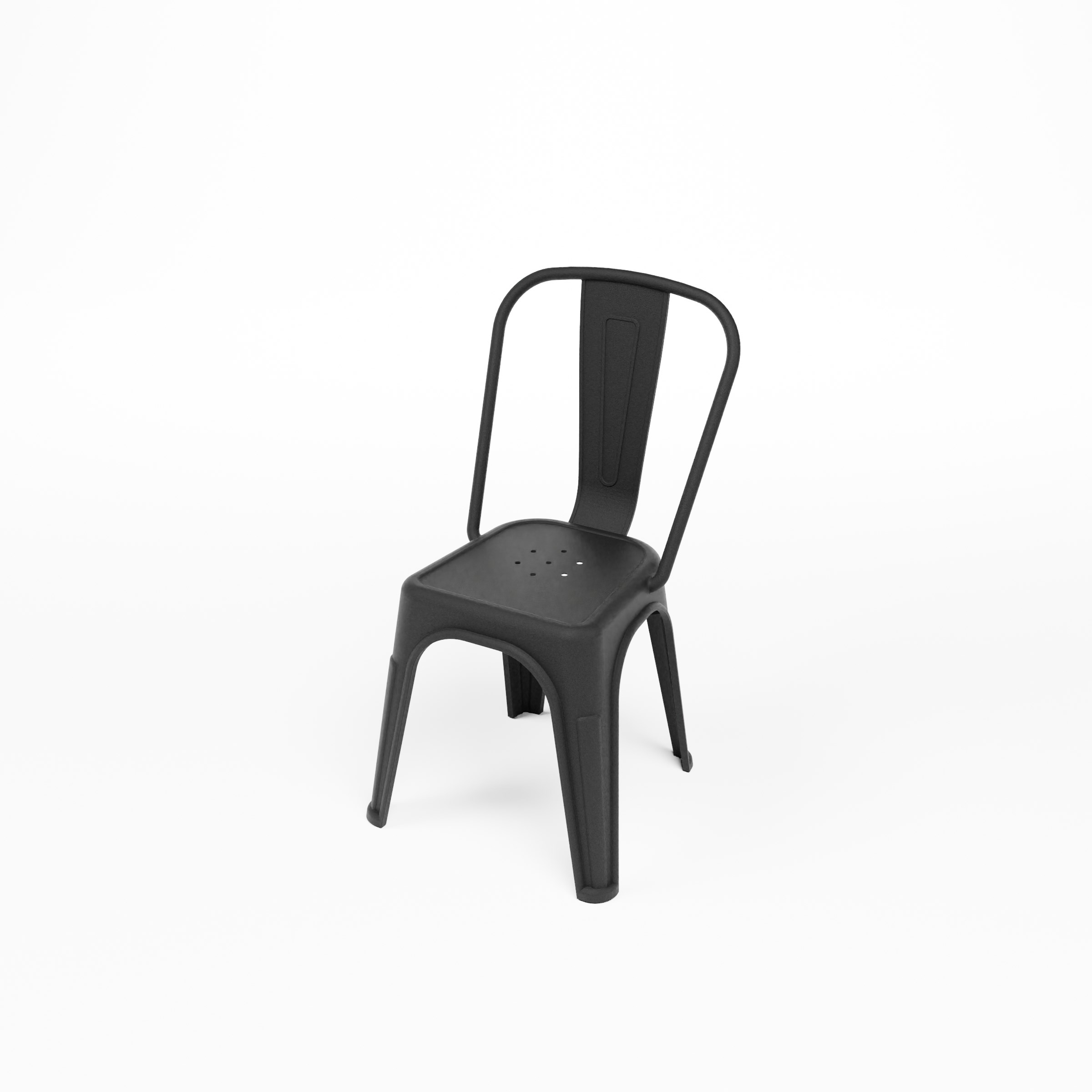 CHAISE EMPILABLE DE STYLE TOLIX EN POLYPROPYLÈNE